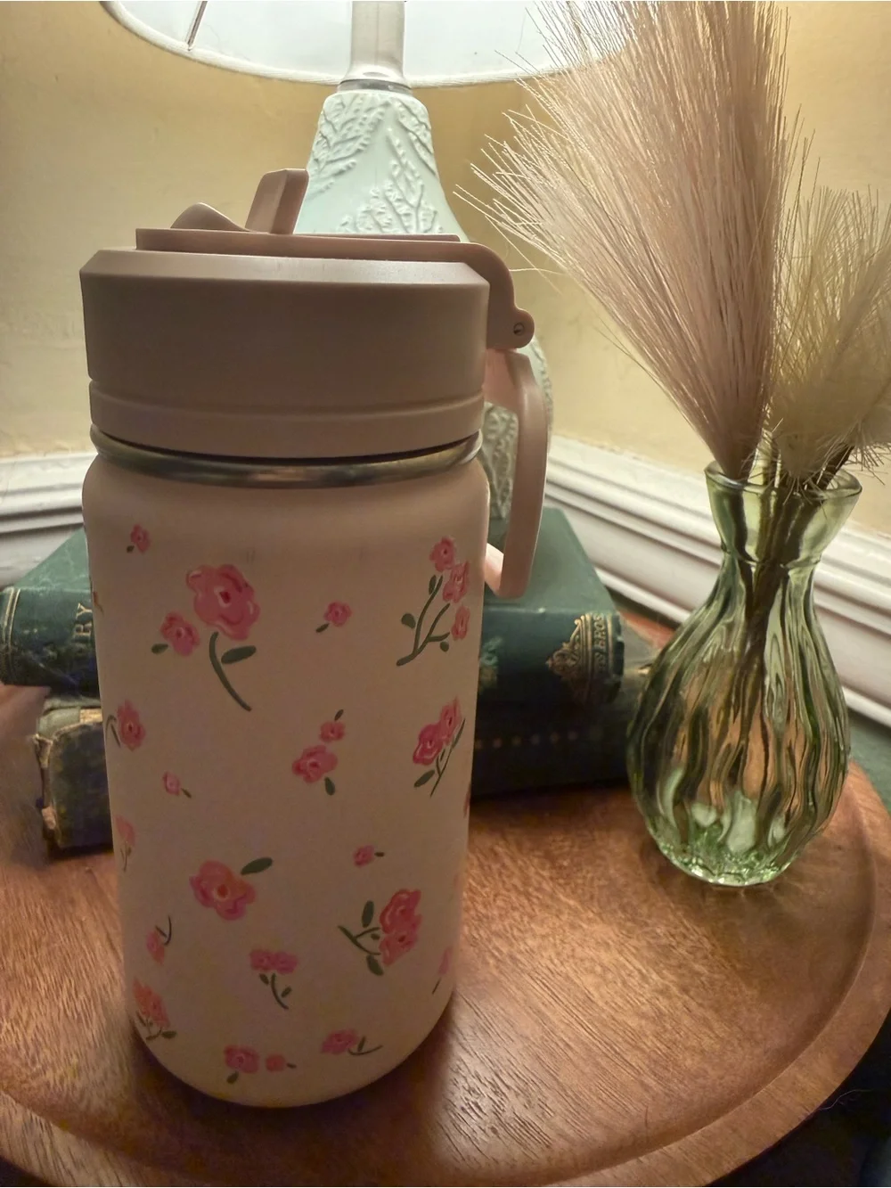 HydraPeak Pink Floral Insulated Water Bottle